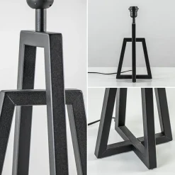 Straluma Metalen lampvoet mat zwart exclusief kap></noscript> Tafellampen|Lampenvoeten