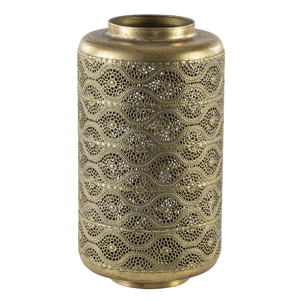 Straluma Metalen tafellamp lantaarn goud Oriental> Tafellampen|Landelijke Verlichting