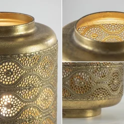 Straluma Metalen tafellamp lantaarn goud Oriental><noscript><img width=