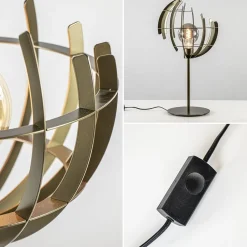 Straluma Metalen tafellamp Terra met oud messing afwerking></noscript> Tafellampen|Design Verlichting