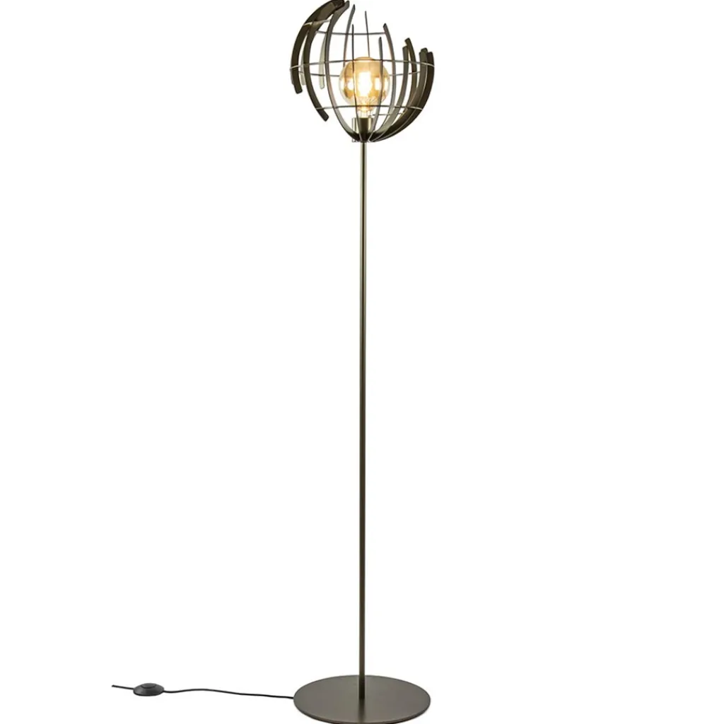 Straluma Metalen vloerlamp Terra oud messing> Vloerlampen|Design Verlichting