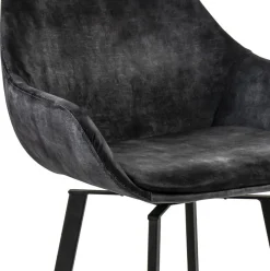 Straluma Moderne barkruk met draaibare zitting velvet antraciet></noscript> Barkrukken