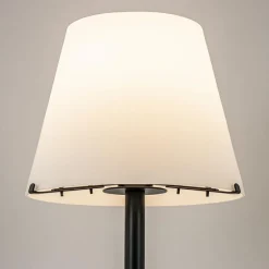 Straluma Moderne design tafellamp zwart met witte glazen kap></noscript> Tafellampen|Design Verlichting