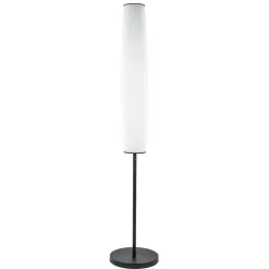Straluma Moderne design vloerlamp zwart met opaal glas dim to warm> Vloerlampen|LED Vloerlampen