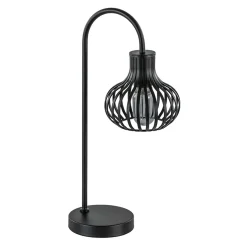 Straluma Moderne draad tafellamp onion mat zwart> Draadlampen|Woonkamerlampen