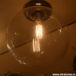 Straluma Moderne glazen plafonniere bol hal-wc> Plafonnières|Woonkamerlampen