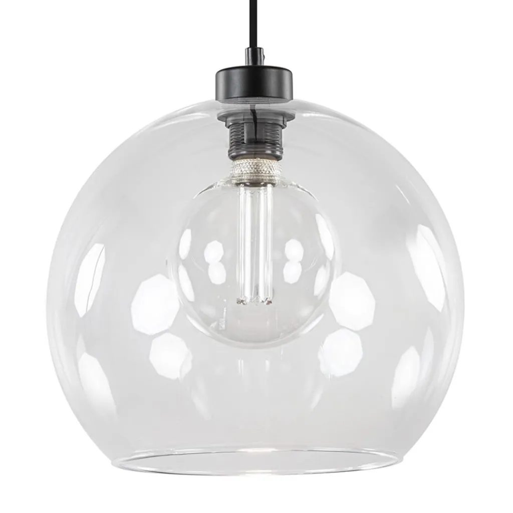 Straluma Moderne hanglamp met helder glas 30 cm> Keukenverlichting|Halverlichting