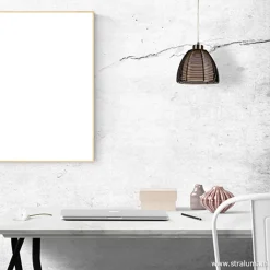 Straluma Moderne hanglamp zwart klein></noscript> Draadlampen|Tienerkamerlampen