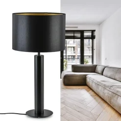 Straluma Moderne lampvoet cilinder mat zwart excl kap><noscript><img width=