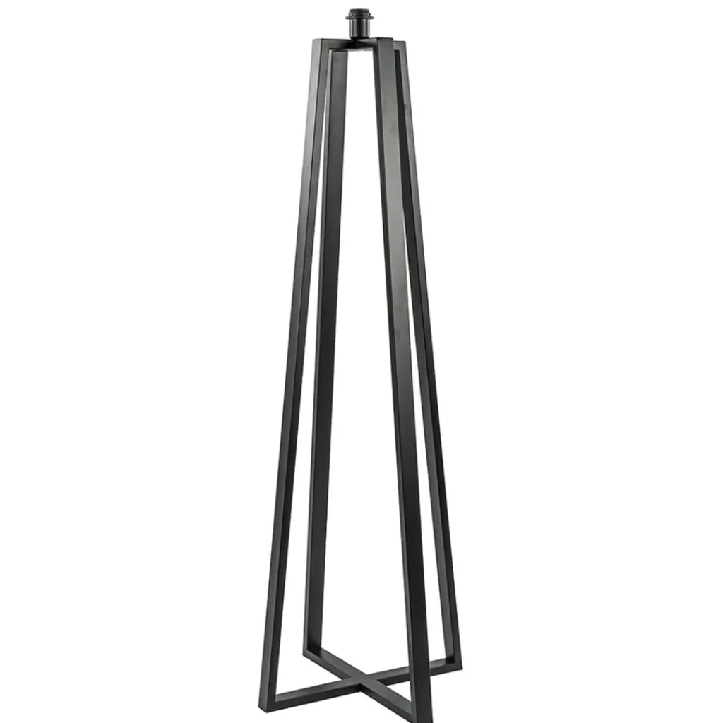 Straluma Moderne lampvoet mat zwart exclusief kap> Vloerlampen|Lampenvoeten