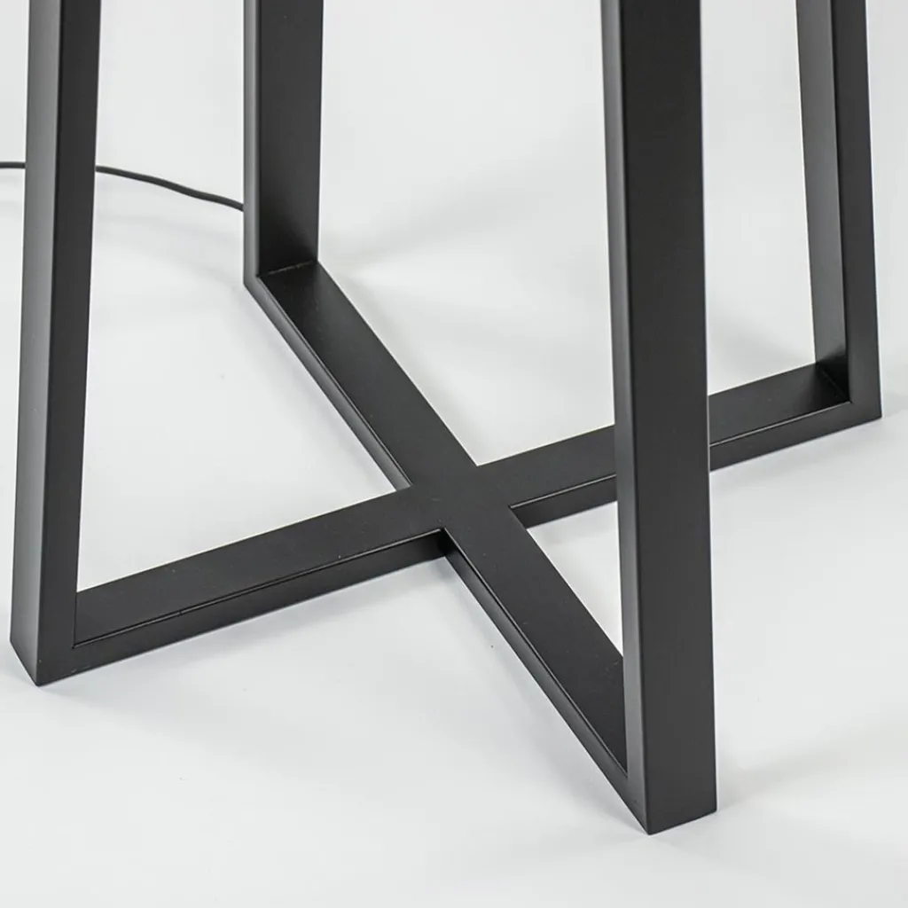 Straluma Moderne lampvoet mat zwart exclusief kap> Vloerlampen|Lampenvoeten