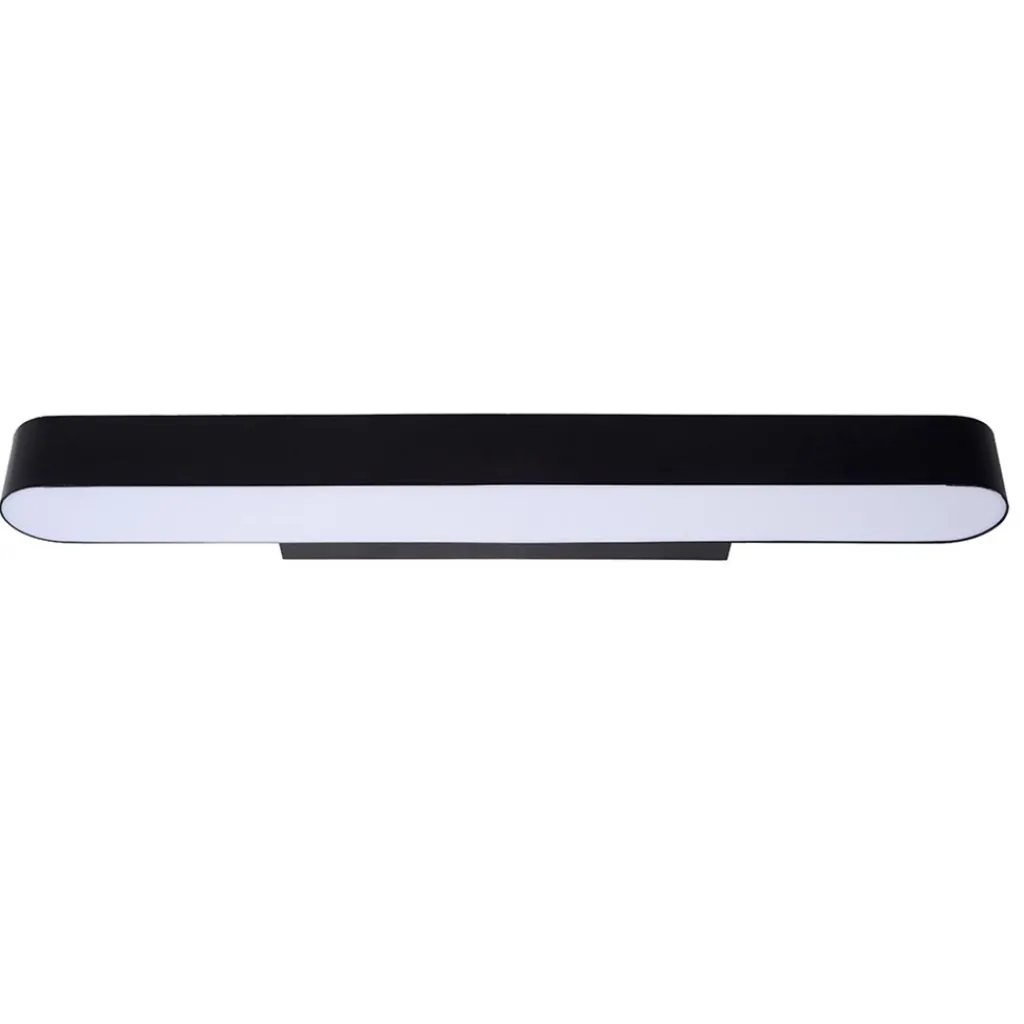 Straluma Moderne LED badkamer wandlamp zwart 60 cm> Wandlampen|LED Badkamerlampen