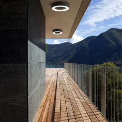 Straluma Moderne LED buitenlamp plafond/wand antraciet></noscript> Plafondlampen|Wandlampen