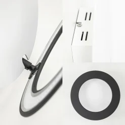 Straluma Moderne LED design lamp wit zwart verstelbaar></noscript> Plafondlampen|Wandlampen