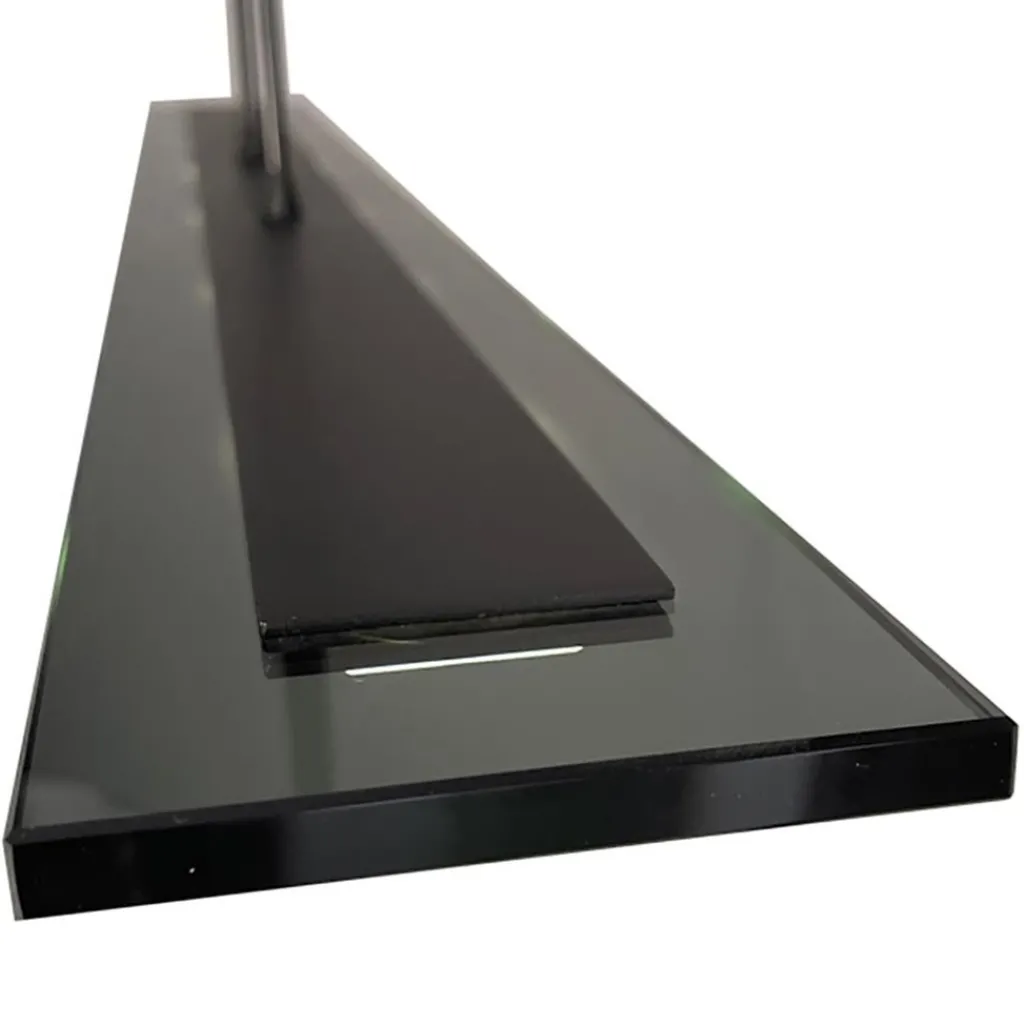 Straluma Moderne LED hanglamp balk mat zwart met smoke glas> Hanglampen|Eettafellampen