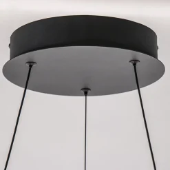 Straluma Moderne LED hanglamp zwarte ring 80 cm><noscript><img width=