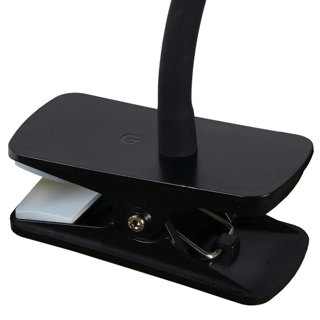 Straluma Moderne LED klemlamp zwart inclusief dimbaar LED> Woonkamerlampen|Tienerkamerlampen