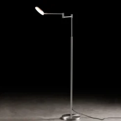 Straluma Moderne LED leeslamp vloerlamp aluminium mat></noscript> Vloerlampen|Leeslampen