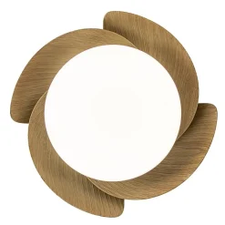 Straluma Moderne LED plafondventilator wit met houten bladen><noscript><img width=