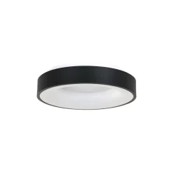 Straluma Moderne LED plafonnière zwart rond 30 cm> Plafondlampen|Plafonnières