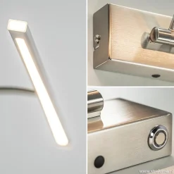 Straluma Moderne LED schilderijverlichting nikkel dimbaar></noscript> Wandlampen|Keukenverlichting