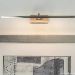 Straluma Moderne LED schilderijverlichting nikkel dimbaar></noscript> Wandlampen|Keukenverlichting