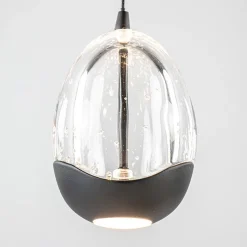 Straluma Moderne LED tafellamp egg glas met zwart><noscript><img width=
