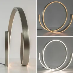 Straluma Moderne LED tafellamp nikkel met dim to warm functie></noscript> Tafellampen|LED Tafellampen