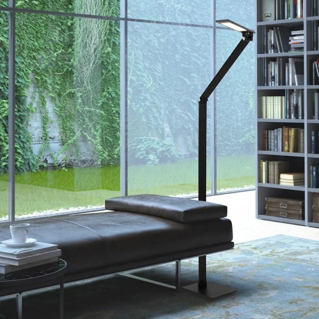 Straluma Moderne LED vloerlamp leeslamp zwart dimbaar> Vloerlampen|Leeslampen