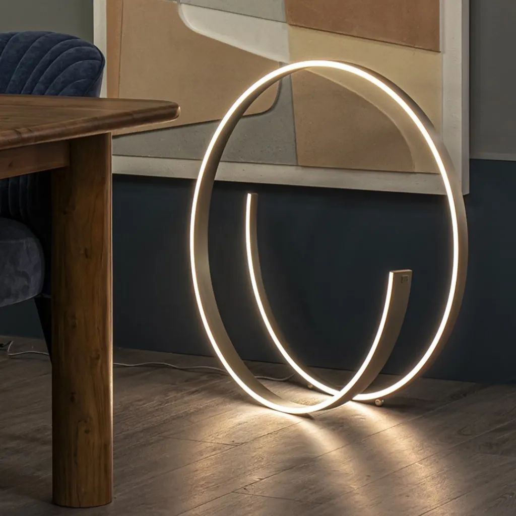 Straluma Moderne LED vloerlamp nikkel dimbaar> Vloerlampen|LED Vloerlampen
