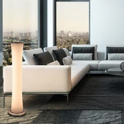 Straluma Moderne LED vloerlamp opaal glas met dim to warm><noscript><img width=