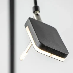 Straluma Moderne LED vloerlamp zwart met verstelbare arm></noscript> Vloerlampen|Leeslampen