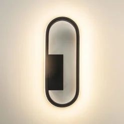 Straluma Moderne LED wandlamp zwart></noscript> Plafondlampen|Wandlampen