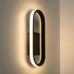 Straluma Moderne LED wandlamp zwart></noscript> Plafondlampen|Wandlampen