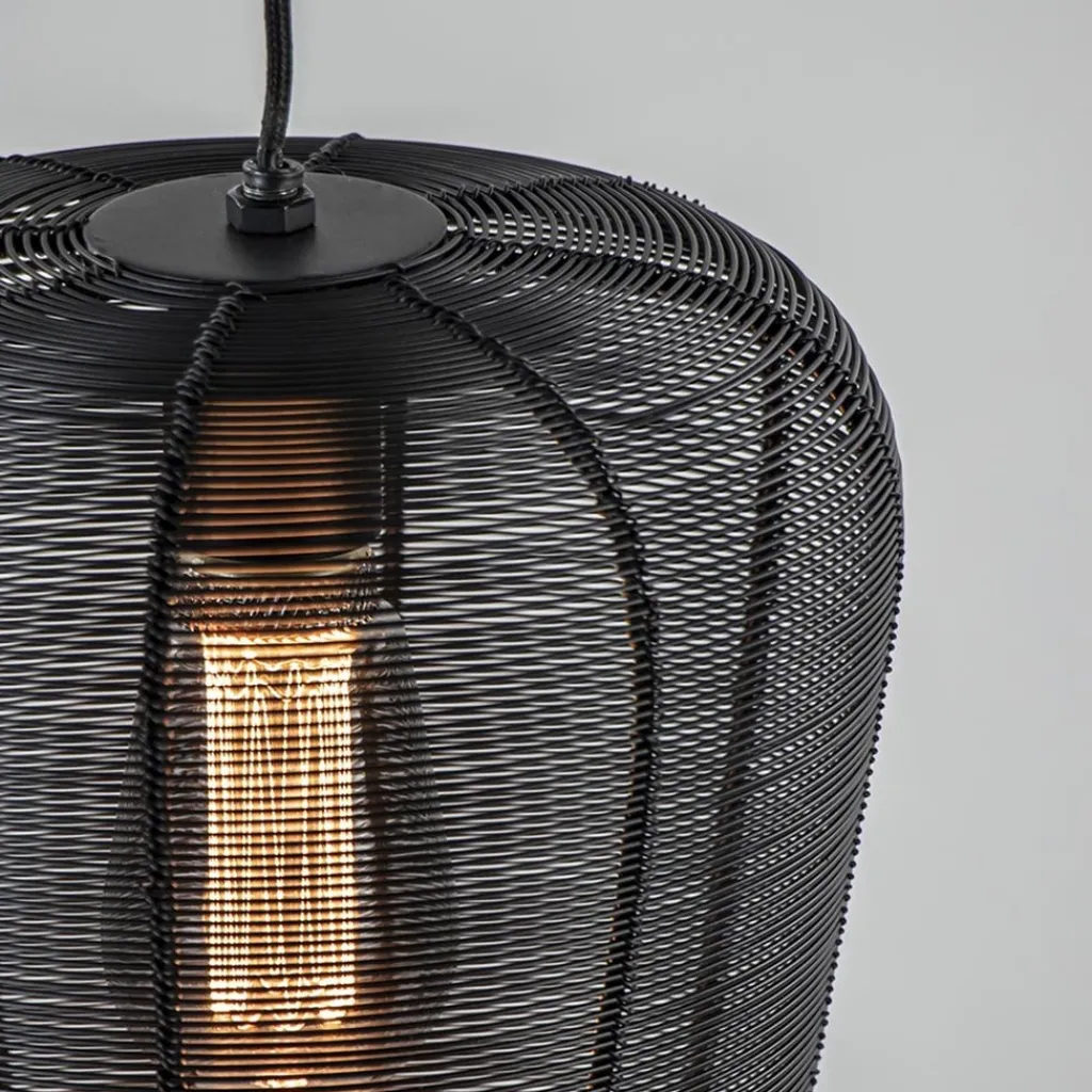 Straluma Moderne 3-lichts eettafelhanglamp Adeta mat zwart> Eettafellampen|Light and Living