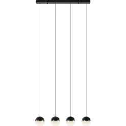 Straluma Moderne 4-lichts hanglamp met LED 3-standen dimbaar> Hanglampen|Eettafellampen