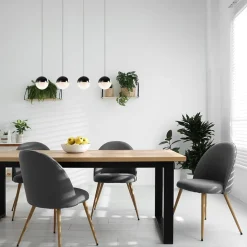 Straluma Moderne 4-lichts hanglamp met LED 3-standen dimbaar></noscript> Hanglampen|Eettafellampen