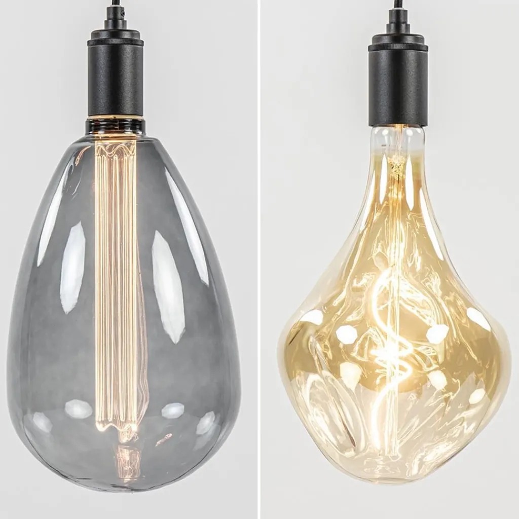 Straluma Moderne 3-lichts hanglamp zwart exclusief bronnen> Pendel Lampen|Woonkamerlampen