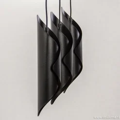Straluma Moderne 3-lichts hanglamp zwart metaal><noscript><img width=