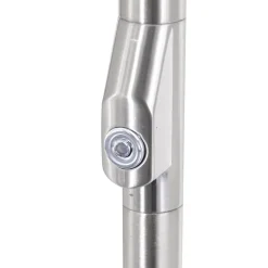 Straluma Moderne 3-lichts LED vloerlamp geborsteld staal><noscript><img width=