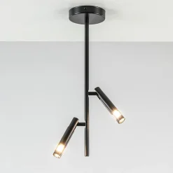 Straluma Moderne 2-lichts opbouwspot zwart G9> Opbouwspots|Halverlichting