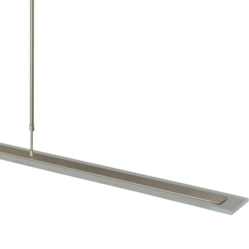 Straluma Moderne nikkel LED hanglamp met helder glas dimbaar> Hanglampen|Eettafellampen