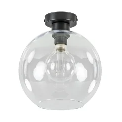 Straluma Moderne plafondlamp globe helder glas> Woonkamerlampen|Slaapkamerlampen