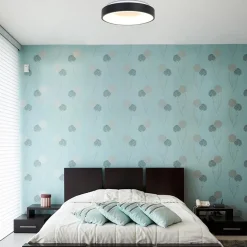 Straluma Moderne plafondlamp zwart met geïntegreerd LED></noscript> Plafondlampen|Plafonnières