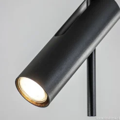 Straluma Moderne plafondspot zwart metaal verstelbaar></noscript> Opbouwspots|Slaapkamerlampen