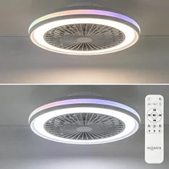 Straluma Moderne plafondventilator wit inclusief LED en color><noscript><img width=