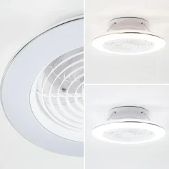 Straluma Moderne plafondventilator inclusief dimbaar LED klein><noscript><img width=