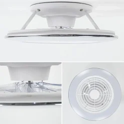 Straluma Moderne plafondventilator inclusief dimbaar LED klein><noscript><img width=