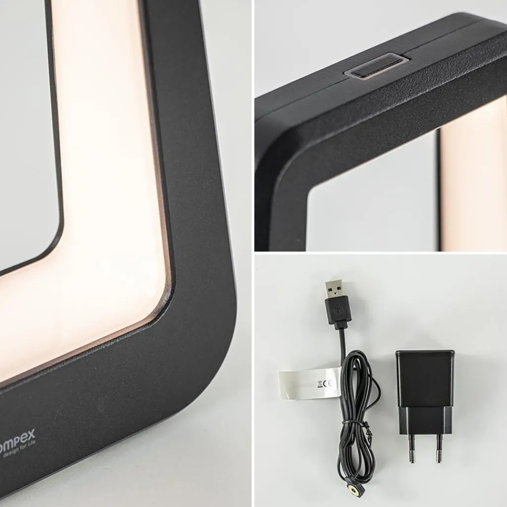 Straluma Moderne tafellamp batterij zwart oplaadbaar IP65> Tafellampen|Buitenlampen