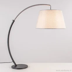 Straluma Moderne tafellamp zwart nikkel incl. kap> Slaapkamerlampen|Tafellampen